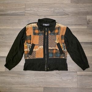 80-90s Vtg Rare Studio Ray by River Edge 100% Silk Waterfowl Nature Print